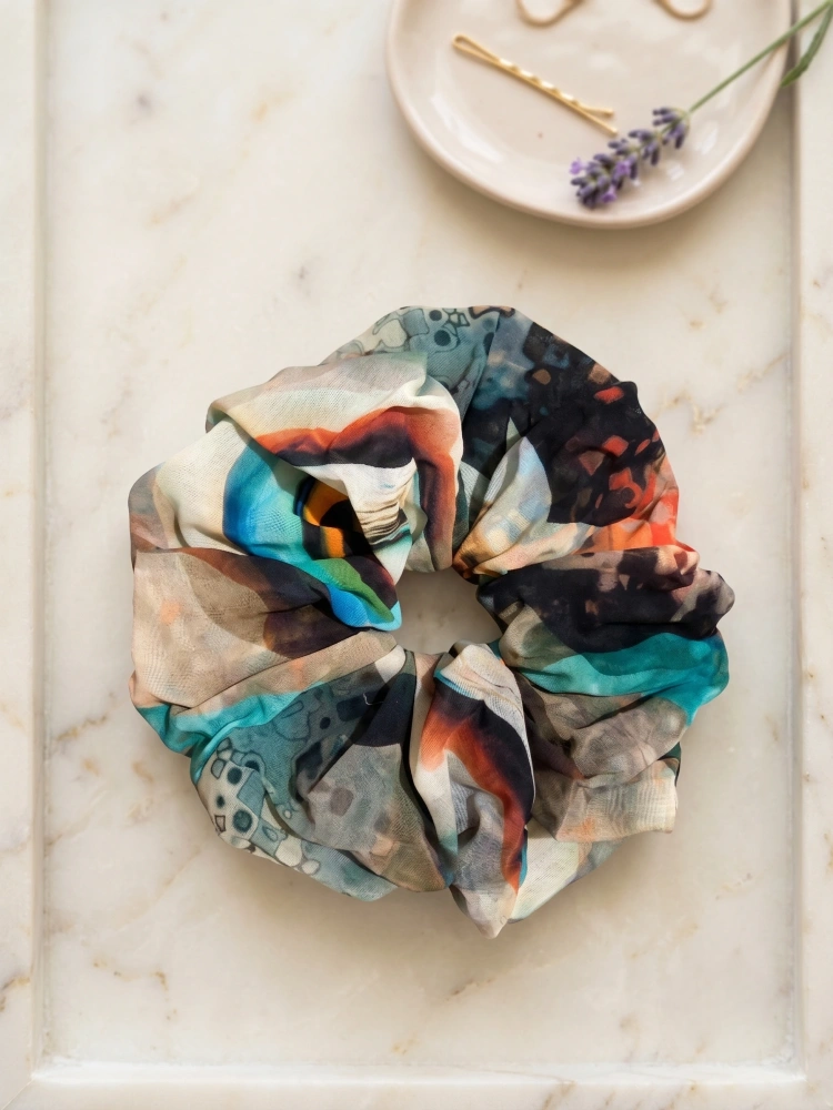 Boho Printed Scrunchie